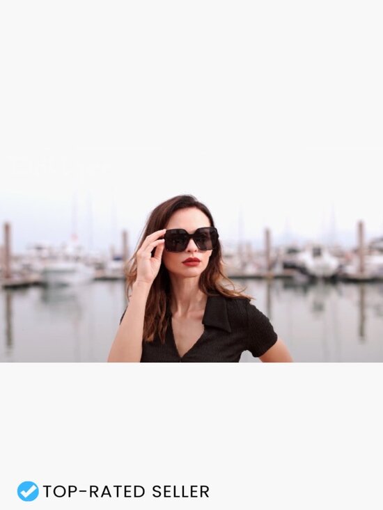 Oversized Square Sunglasses UV400 Protection Unisex Fashion Y2K Shades